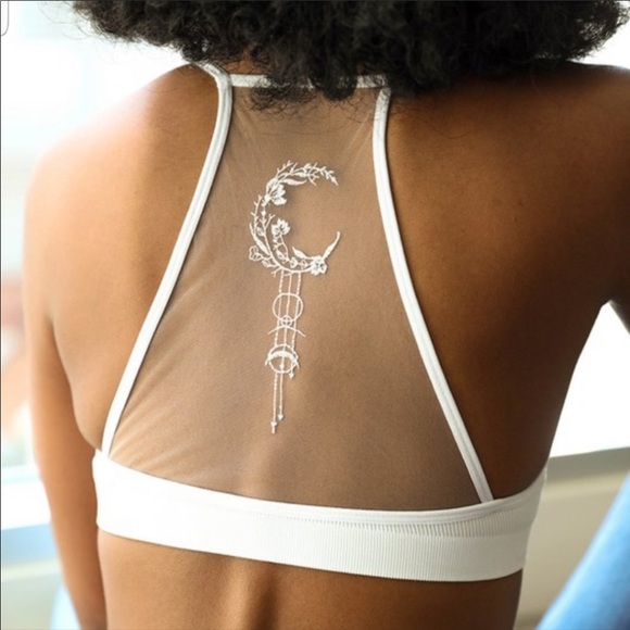 Lace Bralette Bra Sheer Mesh Moon Dream Catcher - Picture 4 of 7